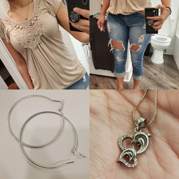 Kenar beige blouse - Picture 2 of 8